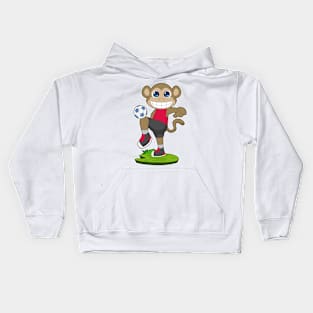 Monkey Soccer player Soccer Kids Hoodie